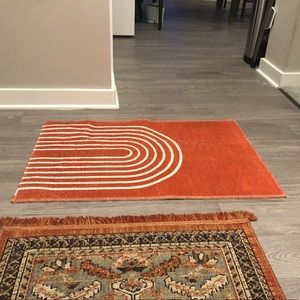 Orange cloth mat from society 6. 35” x 23.5”